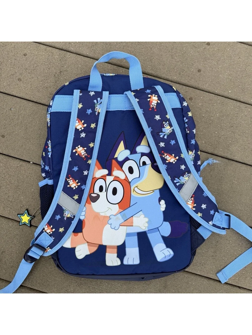 Bluey Backpack Book Bag 17” Kids School Senior Year Character Backpack Blue